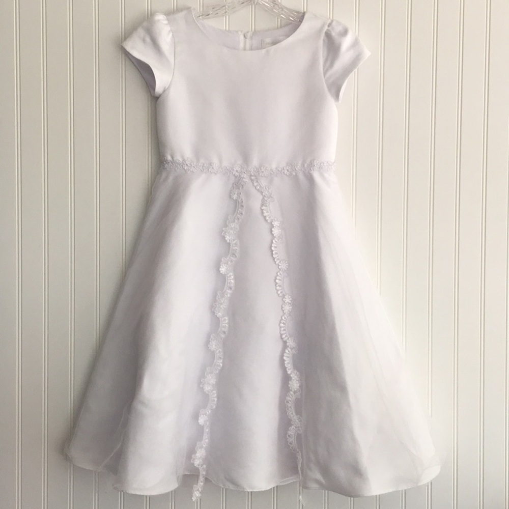 lavender by Us Angels white fancy dress